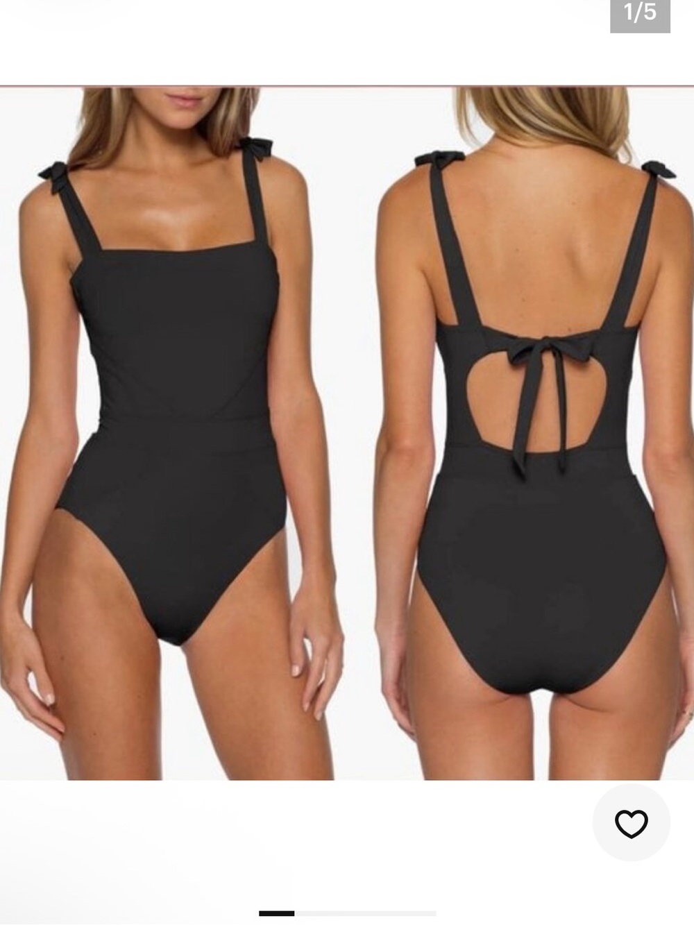 Becca black one piece Emma swimsuit large
